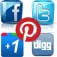 Google +1, Facebook, Twitter, Digg, Pinterest