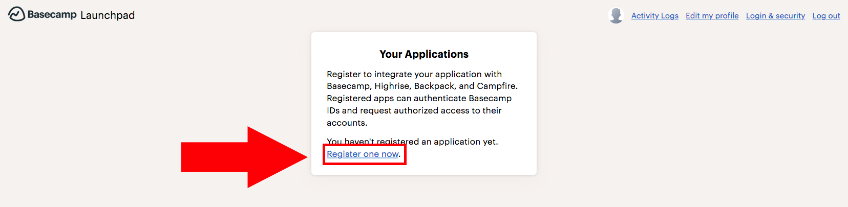 Create your Application