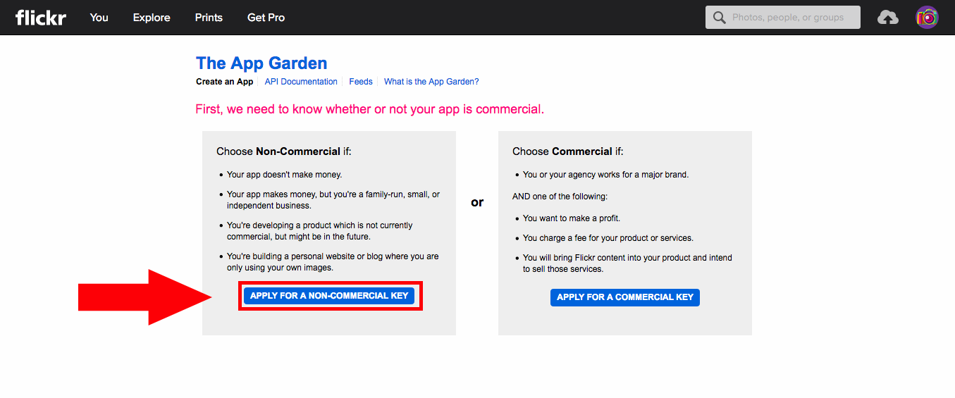 APPLY FOR A NON-COMMERCIAL KEY